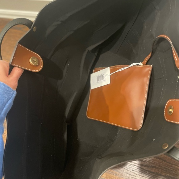 Frame double handle leather tote - Picture 4 of 5